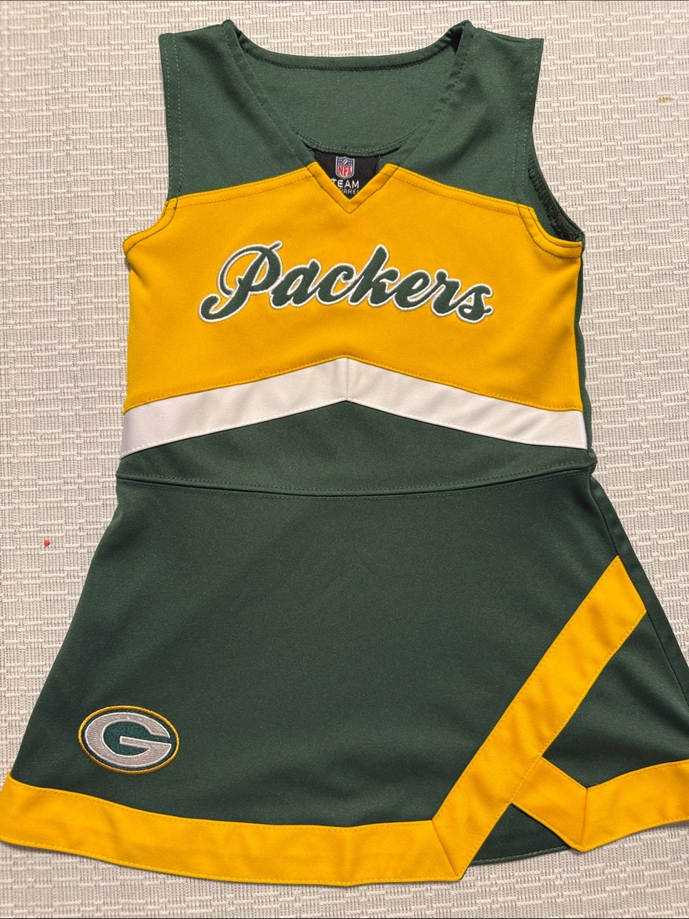 NFL Green & Gold Girls' Packers Cheer Dress